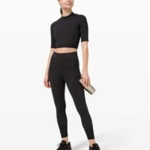 Lululemon Everlux and Mesh Cropped Short Sleeve